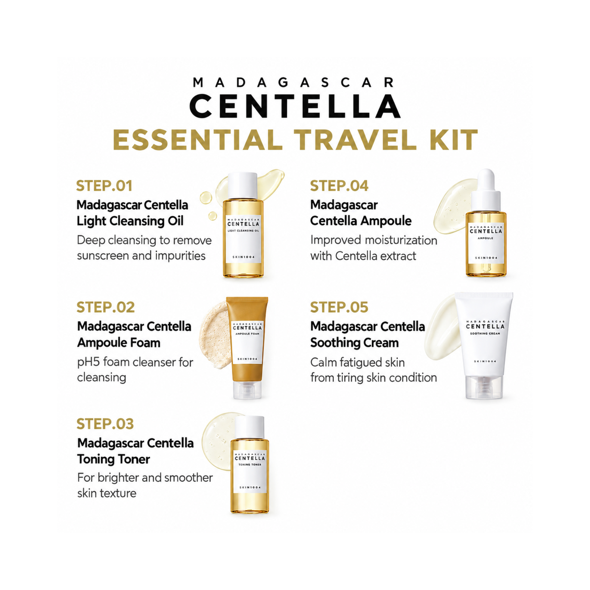 SKIN 1004 Madagascar Centella Travel Kit