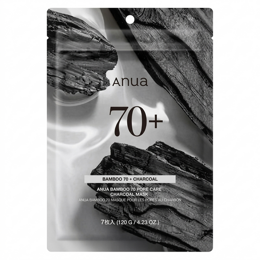 Anua Bamboo 70+ Charcoal Pore Care Sheet Mask (7 Sheets)