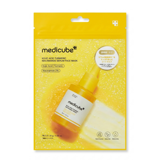 Medicube Kojic Acid Turmeric Niacinamide Serum Face Mask (7 Sheets)