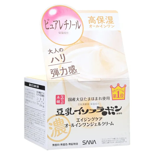 SANA Nameraka Honpo Soymilk Isoflavone Anti-aging All-in-one Gel -100g